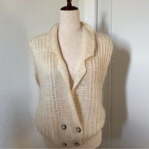 Vintage Ellen Tracy Vest Mohair Blend Size M